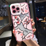 Soft Cute Pig Cartoon telefoni&uuml;mbris iPhone 11 12 13 14 Pro Max Xs X Xr 7 8 Plus Se 2020 kaitseraua silikoonist &uuml;mbriste kate For iPhone SE 2020