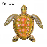 1 tk ookeani metallist kilpkonn siseruumides v&auml;ljas elutuba v&auml;rvikas rippuv skulptuur rauast kunst seinakaunistus koduaed r&otilde;du kollane