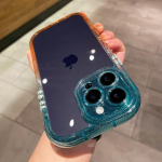 Glitter Clear Silikoonist kaitserauaga telefoni&uuml;mbris iPhone'ile 14 13 12 11 Pro Max 14 Plus 11 14 Pro Max P&otilde;rutuskindel l&auml;bipaistev pehme kate For iPhone 12Pro