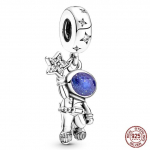 Fit Fashion 925 Originaalsed k&auml;ev&otilde;rud 925 H&otilde;besinine Astronaut Lennuk Reisiv&otilde;lud Helmed Ripatsid Naistele Mood isetehtud ehted