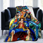 Anime &uuml;hes t&uuml;kis 3D prinditud flanelltekk Diivani tekikate Reisimine lapse voodipesu Palus flanelltekk 150x200cm
