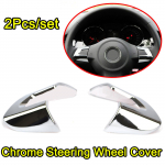 VW Golf MK6 Polo Eos Jetta Caddy Touran Bora kroomitud roolikatte trimmile 2009 2010 2011 2012 2013 2014 autoosad salongitarvikud stiil h&otilde;be