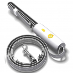 V&auml;ikeste koerte jalutusrihm 6 jalga nailonrihm, peegeldav, tugev jooksutreening kutsikas, sisset&otilde;mmatav keskmise suurusega koertele, k&auml;epidemega &uuml;he v&otilde;tmega lukuga plahvatuskindel 10.8x9.7x3.3cm kollane