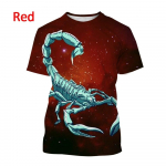Suvine Scorpion 3D Prinditud Meeste T-s&auml;rk Moodne isiksus Lihas&ouml;&ouml;ja Unisex vabaaja O-kaelusega Loom L&uuml;hikeste varrukatega Topid T&auml;navar&otilde;ivad XL