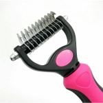 Uus professionaalne lemmikloomade hooldamise aluskarva rehakamm matt eemaldav t&ouml;&ouml;riist koera kassihari 17*5.5CM roosa