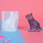 3D prantsuse buldogi silikoonvormi kutsika kristallist epoks&uuml;vaigust valuvormi k&auml;sit&ouml;&ouml; uus