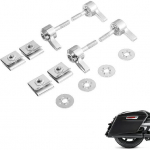 4 tk Mootorratta kroomitud sadulakoti kangi lukustuspoldid mutrid kinnituskomplekt Harley Davidsonile 2009-2023 All Touring