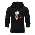 Uue disainiga tr&uuml;kir&otilde;ivad Meeste kapuuts Hip Hop dressipluusid Suurem&otilde;&otilde;tmelised pulloveriga kapuuts Paarid Pulloverid S must