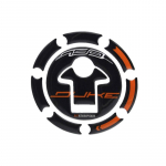 Mootorratta 3D s&uuml;sinikkiust k&uuml;tusepaagi kattepadja kehaosade kaitsekleebis KTM-ile 110223