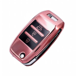 Uue disainiga TPU klappv&otilde;tme korpuse kate Kia Rio 3 K2 Ceed Cerato K3 Sportage 4 Picanto K5 Optima Sorento Forte Stinger Shell Fob Protector jaoks punane