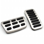 Kia Morning Picanto -2022 2023 lisavarustuse jaoks roostevabast terasest AT MT gaasipiduripedaali kate libisemisvastase jalapadja jaoks AT 2pcs