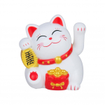 Lucky Cat Ornament 1tk Aksessuaarid Automaatne vehkimine Lucky Bag-White