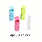 4 tk lukustust&uuml;&uuml;pi press-t&uuml;&uuml;pi toiduainete s&auml;ilitamise tihendusklambrid &ndash; sobivad ideaalselt koduk&ouml;&ouml;gi hoiustamiseks ja tarvikute jaoks! 4pc