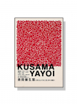 Yayoi Kusama kunstin&auml;itus k&otilde;rvitsalillede plakat Abstraktne l&otilde;uendimaal Jaapani retroseinapilt kaasaegse elutoa sisekujunduse jaoks 30x40cm No Frame