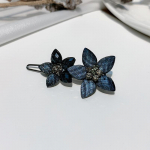 &Otilde;rn vintage juukseklamber selja peaga hobusesaba konnaklamber Lihtne narmastega k&uuml;ljeklamber t&uuml;drukute juukseaksessuaarid