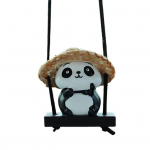 Auto Panda ripats, v&auml;rviga sobiv kiik Hea detail V&auml;rvikindel auto rippuv ornament Loomade peegel Rippuv ripats auto interj&ouml;&ouml;ri tarvikud B