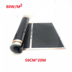 10 ruutmeetri k&uuml;ttekile 220 V 50 cm laius 80 W/m2 Kaug-infrapuna elektriline p&otilde;randak&uuml;te Soe p&otilde;rand P&otilde;randa soojenduskile 50cm*20m