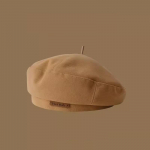 Uus s&uuml;gisene naiste barettmood Briti stiilis kunstniku m&uuml;ts Retro mitmek&uuml;lgne show v&auml;ike n&auml;gu M（56-58cm） pruun