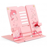 Lugemisraamatualus Multifilmi delfiin 6 tasandit reguleeritav mitmeotstarbeline kokkupandav t&auml;israuda lastele t&auml;iskasvanutele m&otilde;eldud &otilde;pilaste raamatute ajakirja tahvelarvutiklambrihoidja sinine