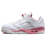 Air Jordan 5 Retro Low GS Crafted For Her Laste tossud Valge Korall-Kriidiliiv-Marja DX4390-116 37.5 gray