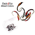 6/12/18/24 tk/karp epoksiidsummer Midge Nymph Fly Hook forell kalap&uuml;&uuml;gi peibutis s&ouml;&ouml;t putukas 6Pcs/Set(No Box)