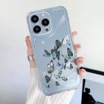 Moodne lilleline telefoni&uuml;mbris iPhone'ile 15 14 Pro Max 13 12 11 p&otilde;rutuskindel silikoonist &uuml;mbris, l&auml;bipaistev kate iPhone 15