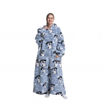 2023. aasta teleris kantav tekk kapuuts Eriti pikk soe pliisist fliisist talvespordis&auml;rk, meeste naiste laisk, &uuml;lisuur 0 termokampsun, pehme kampsun kingitused Oversized-1pcs-140cm