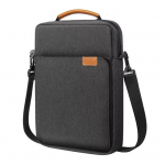 Tahvelarvuti hoiukott Kriimustusvastane veekindel Oxfordi riidest t&otilde;mblukuga suletav tahvelarvuti hoiukott koolireisiks must hall v&auml;rv