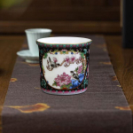 Hiina teetass, portselanist keraamiline &uuml;hekordne vastupidav Kung Fu kauss 100 ml kohvi