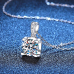 D-v&auml;rv 0,5/1/2CT Briljantne &uuml;mmargune moissanite ripats naistele Laboris loodud teemantkaelakee 925 Sterling Silver Pass Test GRA 0.5ct