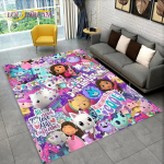 Armas Gabbys Dollhouse multifilmi vaibavaip kodu elutuppa magamistoa diivani uksemati sisekujundus, laste m&auml;nguala vaip libisemiskindel p&otilde;randamatt 120cm x 160cm