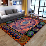 Imeilusad Mandala lillelised 3D-prindiga vaibad elutoa jaoks magamistoa sisekujundusega vaip Pehme flanellist kodu voodip&otilde;randamatt M&auml;nguala vaibad 100x150cm