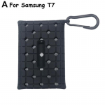 Kaasaskantav SSD PSSD Sleeve Skin k&otilde;vaketta k&otilde;vaketta kaitse Samsung Cover T7/T7 kukkumisvastase C3W2 jaoks black-for T7