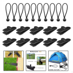 10/12 tk varikatuse esiklambrikomplekt, telgiklambrid 10Pcs Clips