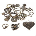 22 piece Mixed Bronze Pendant Charms Jewelry Making