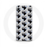 &Uuml;mbris Samsung Galaxy A10 mustade s&uuml;damete taustal