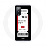 Coque pour Samsung Galaxy S20 FE Billet d'avion Marrakech Maroc
