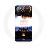 &Uuml;mbris Samsung Galaxy S20 FE Formula 1 Max Verstappen F1 Driveri jaoks, must punane ja kollane