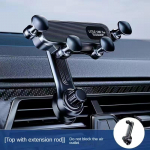 &Otilde;hu v&auml;ljalaskeava Gravity Navigation Bracket P&ouml;&ouml;ratav reguleeritav auto auto mobiiltelefoni hoidik