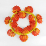 12 tk Kunstlik vahtralehe viinapuud ilmastikukindel &otilde;ues rippuv vanik s&uuml;gise t&auml;nup&uuml;ha s&uuml;giseks red maple leaf