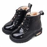 2024. aasta uued moesaapad, talvejalatsid, PU-nahast veekindlad Martini saapad, laste lumesaapad 33 must