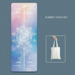 Looduslikust kummist tr&uuml;kitud sametpinnaga joogamatt &otilde;huke libisemisvastane kaasaskantav higi neelav kokkupandav p&otilde;randar&auml;tik Fitnessi pestav p&otilde;randamatt 183cmX68cmX1.5mm