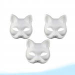 Valge Embryo Pulp Kassimask, Valge rollim&auml;ng Animepeo poolkost&uuml;&uuml;m, Isetegija mask One Size valge