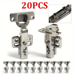 20 tk Pehmelt sulguvad 35 mm K&ouml;&ouml;gikapi, Kapi Standardukse Hinged, Riidekapi Kapi Paigaldatud Lehed 20PCS