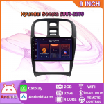 Android Carplay Autoraadio Multimeedia Video M&auml;ngija Navigatsioon GPS Hyundai Sonata 2003-2009 jaoks 2din Peakomplekt 2+32GB 2+32GB