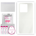 apgo MATTE Protective Skin Sticker for the back compatible with ZTE Blade V50 Smart, Wrap Film, Hydrogel Film, Flexible, Soft TPU with positioning lay