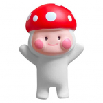 Punase seene kujuga k&uuml;lmkapi magnetkleebis fotosein 3D vaigu magnetiline eemaldatav k&uuml;lmiku kleebis K&uuml;lmiku sisekujundus