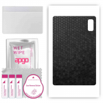 apgo skin sticker film foil vinyl for the BACK compatible with HTC A103 Plus, scratch-resistant, easy to install - Black Honeycomb