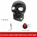 Mootorratta LED-kohttuled Koljukujulised esituled Elektriline moto-ATV Udutuli Maastikumaasturi projektor Objektiiv T&ouml;&ouml;kohtvalgustid red and white-1PC must