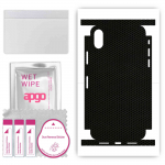 apgo Protective Skin Sticker for the back+sides compatible with Apple iPhone X, Full Wrap Film, Foil, Vinyl - Pattern Matrix